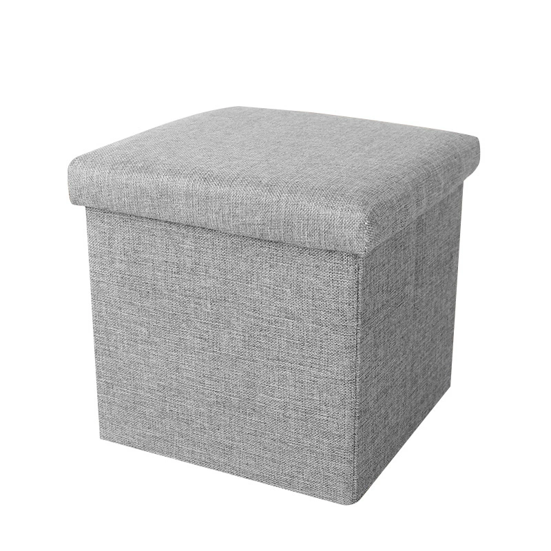 Comfortable Linen Storage Bench – Sturdy Fold-Away Ottoman with Hidden Compartment