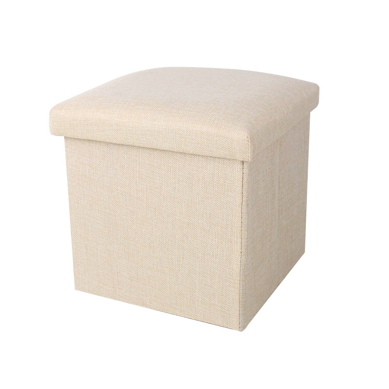 Comfortable Linen Storage Bench – Sturdy Fold-Away Ottoman with Hidden Compartment