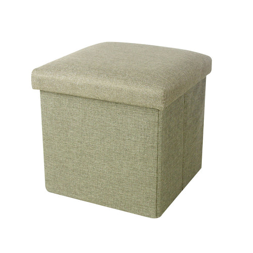 Comfortable Linen Storage Bench – Sturdy Fold-Away Ottoman with Hidden Compartment